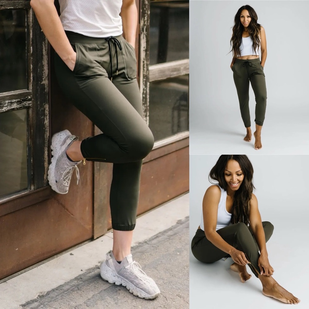 ZYIA Olive Green Peak Joggers 24”